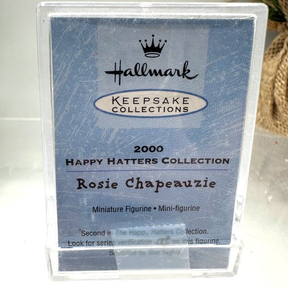 Hallmark Keepsake Merry Miniatures Happy Hatters Collection Rosie Chapeauzie - Picture 3 of 7